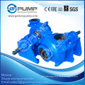 Gold mine horizontal rubber/metal lined slurry pump for sale